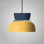 Sorbet | Colorful Pendant Light, Two Tone Metal Dome Hanging Lamp for Kitchen Island and Dining Room
