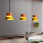 Sorbet | Colorful Pendant Light, Two Tone Metal Dome Hanging Lamp for Kitchen Island and Dining Room