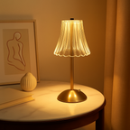 Vienna | Cordless Crystal Table Lamp, Gold Bedside and Dining Lamp