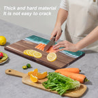 Wave | Resin Acacia Cutting Board, Ocean Wave Epoxy Charcuterie Board, Cheese and Serving Board