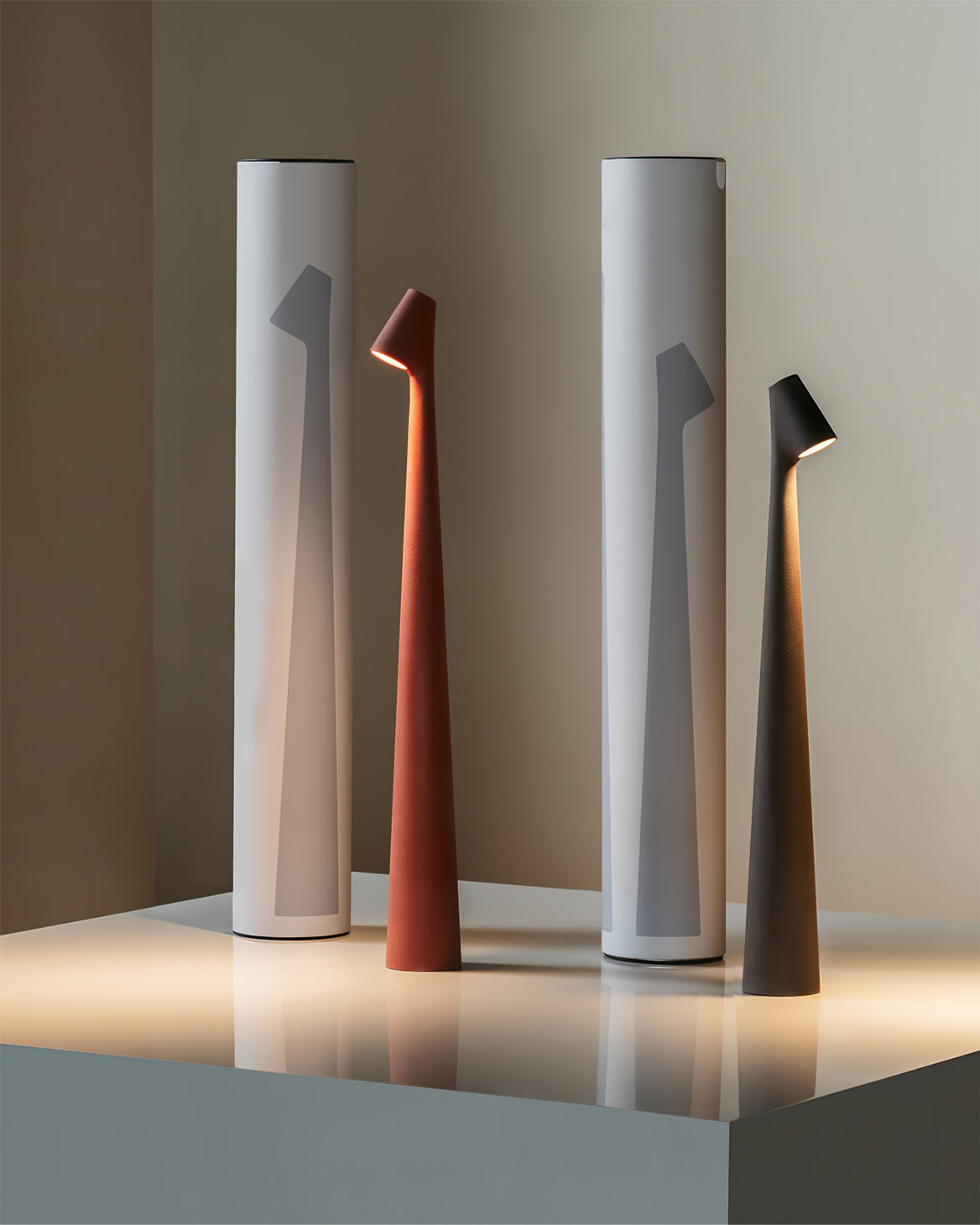 Aria | Cordless Rechargeable Table Lamp, Slim LED Battery Desk Lamp for Bedside, Dining and Patio
