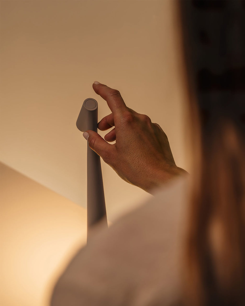 Aria | Cordless Rechargeable Table Lamp, Slim LED Battery Desk Lamp for Bedside, Dining and Patio