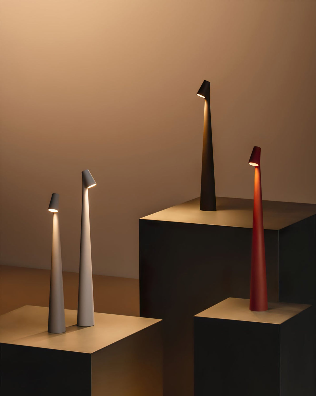 Aria | Cordless Rechargeable Table Lamp, Slim LED Battery Desk Lamp for Bedside, Dining and Patio
