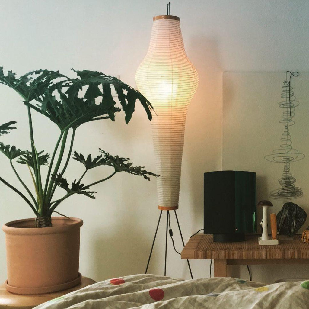Rice Paper | Floor Lamp, Japanese Paper Lantern Standing Lamp, Japandi Floor Light for Living Room