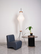 Rice Paper | Floor Lamp, Japanese Paper Lantern Standing Lamp, Japandi Floor Light for Living Room