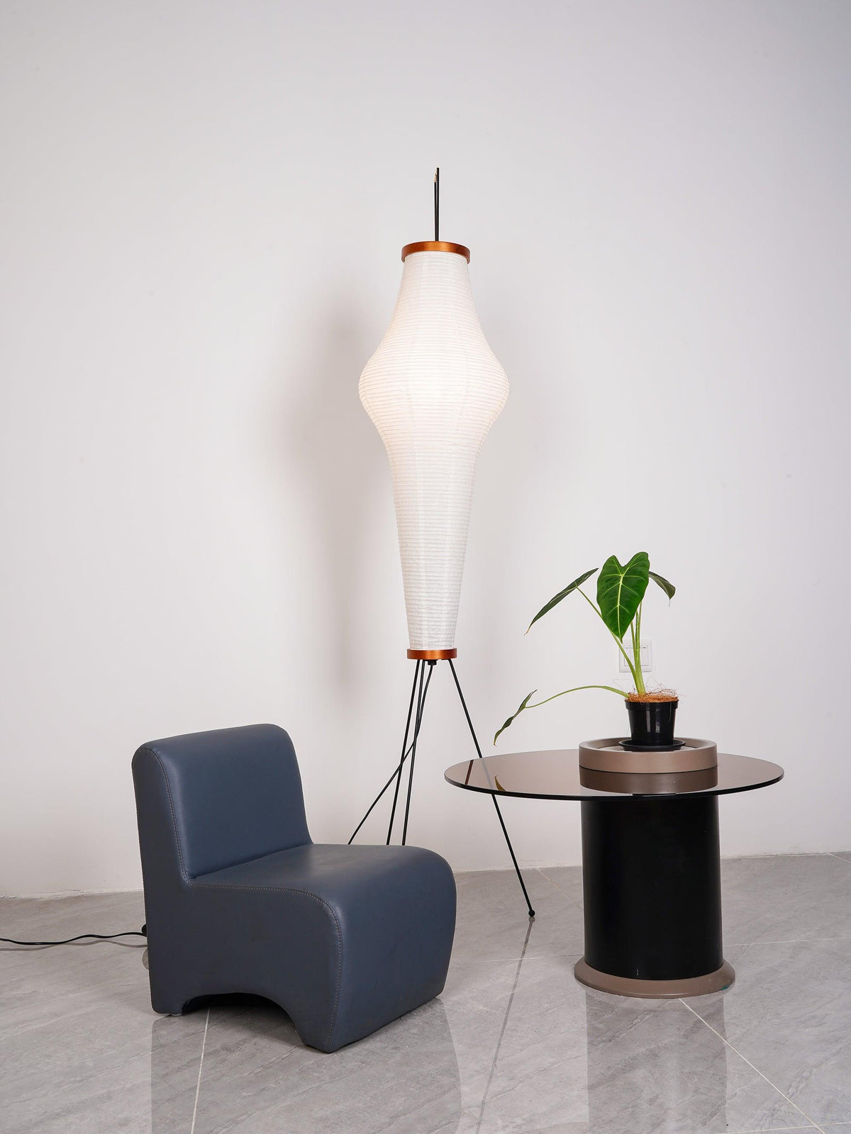 Rice Paper | Floor Lamp, Japanese Paper Lantern Standing Lamp, Japandi Floor Light for Living Room