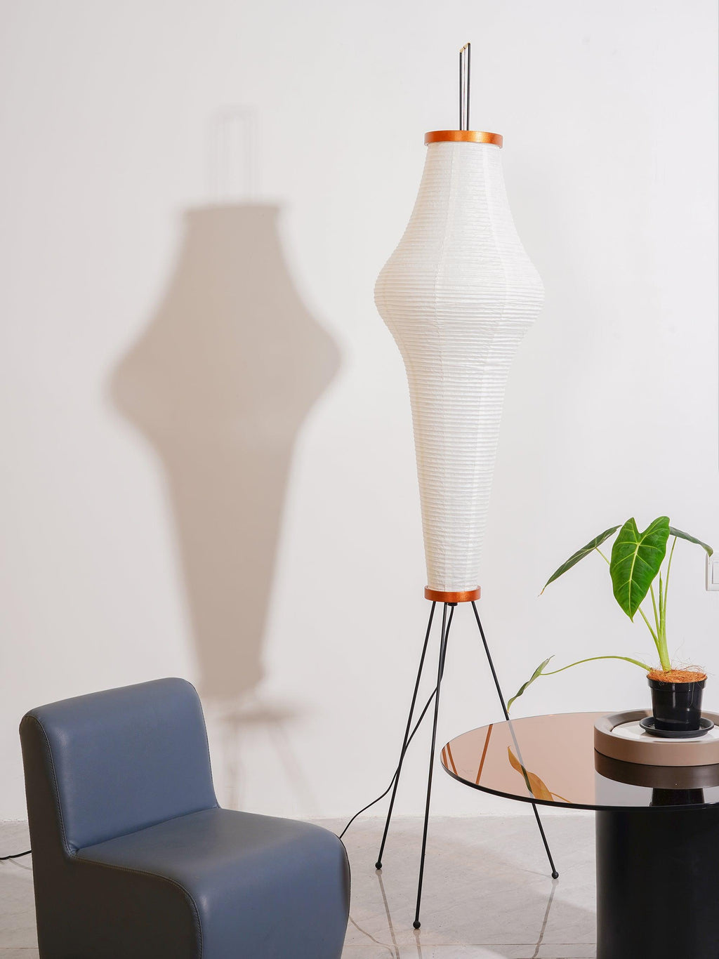 Rice Paper | Floor Lamp, Japanese Paper Lantern Standing Lamp, Japandi Floor Light for Living Room