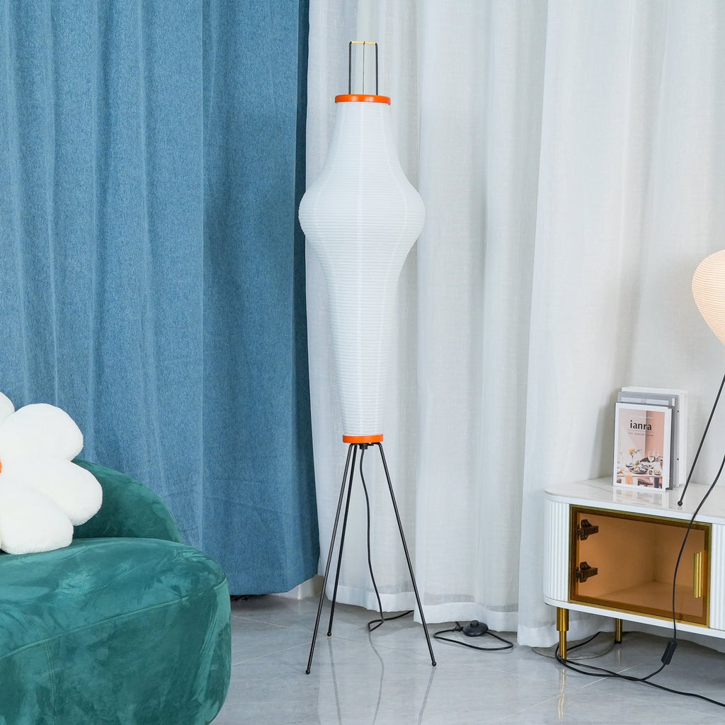 Rice Paper | Floor Lamp, Japanese Paper Lantern Standing Lamp, Japandi Floor Light for Living Room