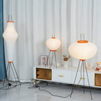 Rice Paper | Floor Lamp, Japanese Paper Lantern Standing Lamp, Japandi Floor Light for Living Room