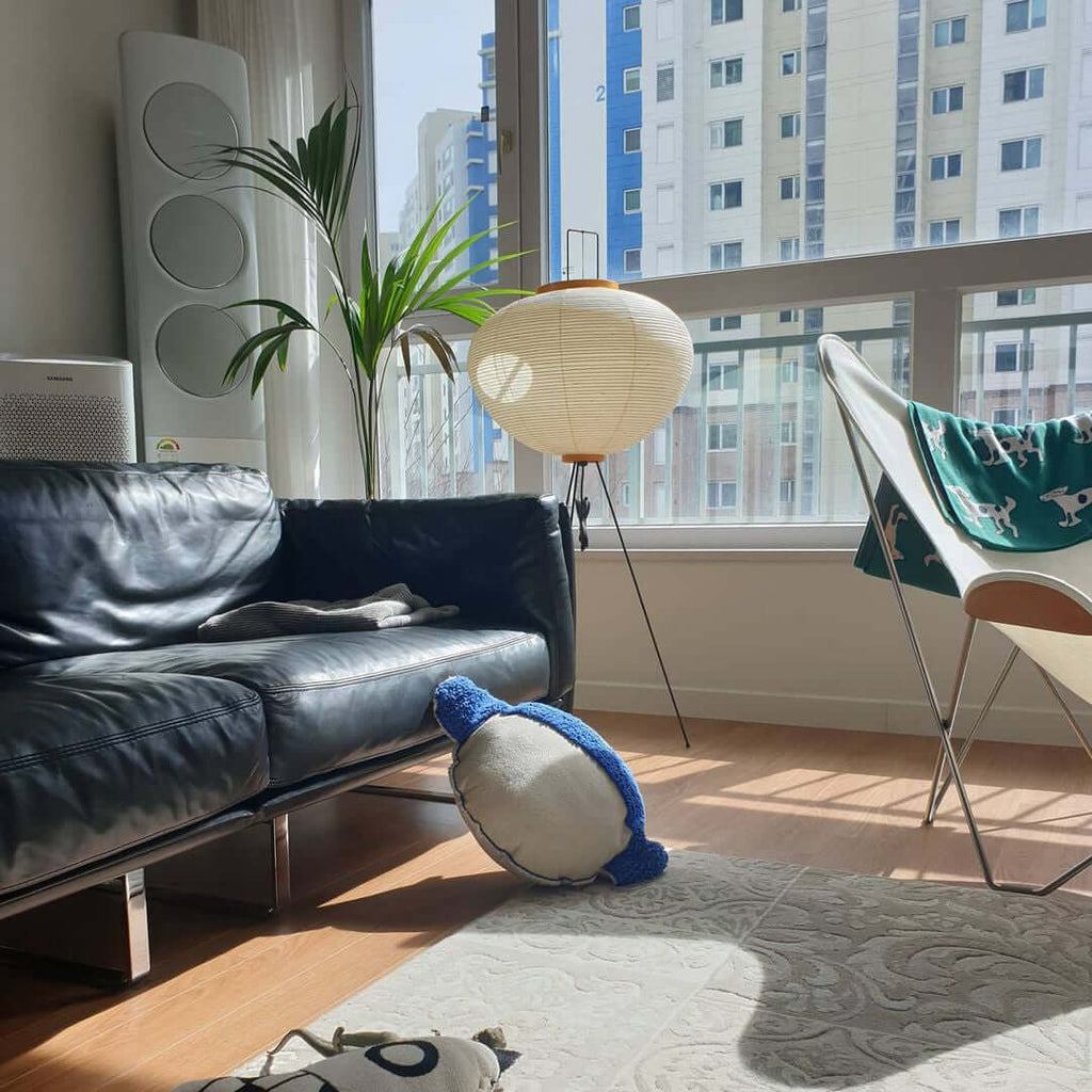 Rice Paper | Floor Lamp, Japanese Paper Lantern Standing Lamp, Japandi Floor Light for Living Room