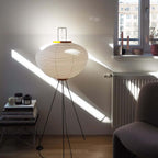 Rice Paper | Floor Lamp, Japanese Paper Lantern Standing Lamp, Japandi Floor Light for Living Room