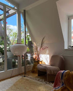 Rice Paper | Floor Lamp, Japanese Paper Lantern Standing Lamp, Japandi Floor Light for Living Room