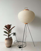 Rice Paper | Floor Lamp, Japanese Paper Lantern Standing Lamp, Japandi Floor Light for Living Room