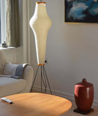 Rice Paper | Floor Lamp, Japanese Paper Lantern Standing Lamp, Japandi Floor Light for Living Room