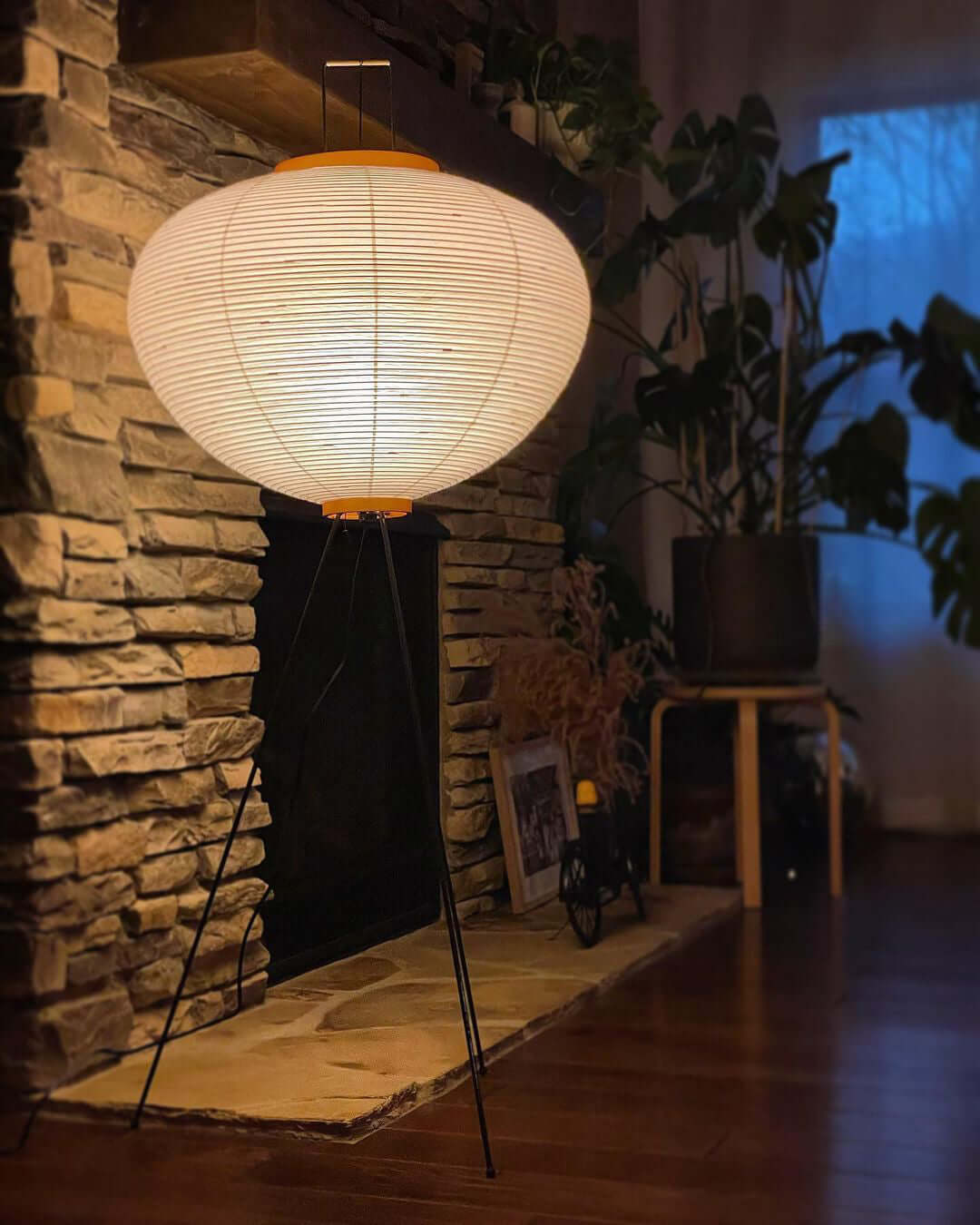 Rice Paper | Floor Lamp, Japanese Paper Lantern Standing Lamp, Japandi Floor Light for Living Room