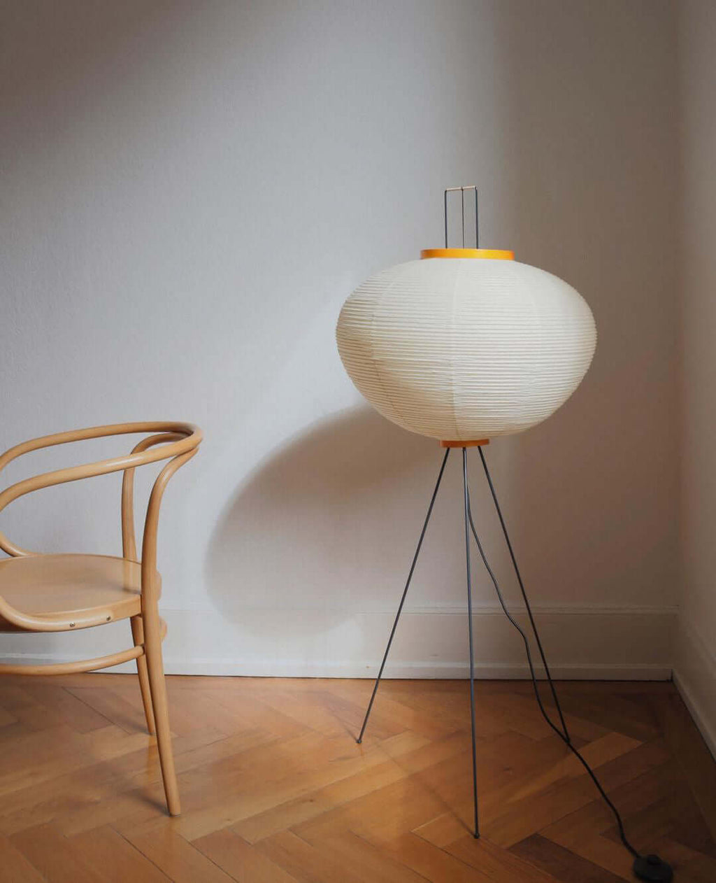 Rice Paper | Floor Lamp, Japanese Paper Lantern Standing Lamp, Japandi Floor Light for Living Room