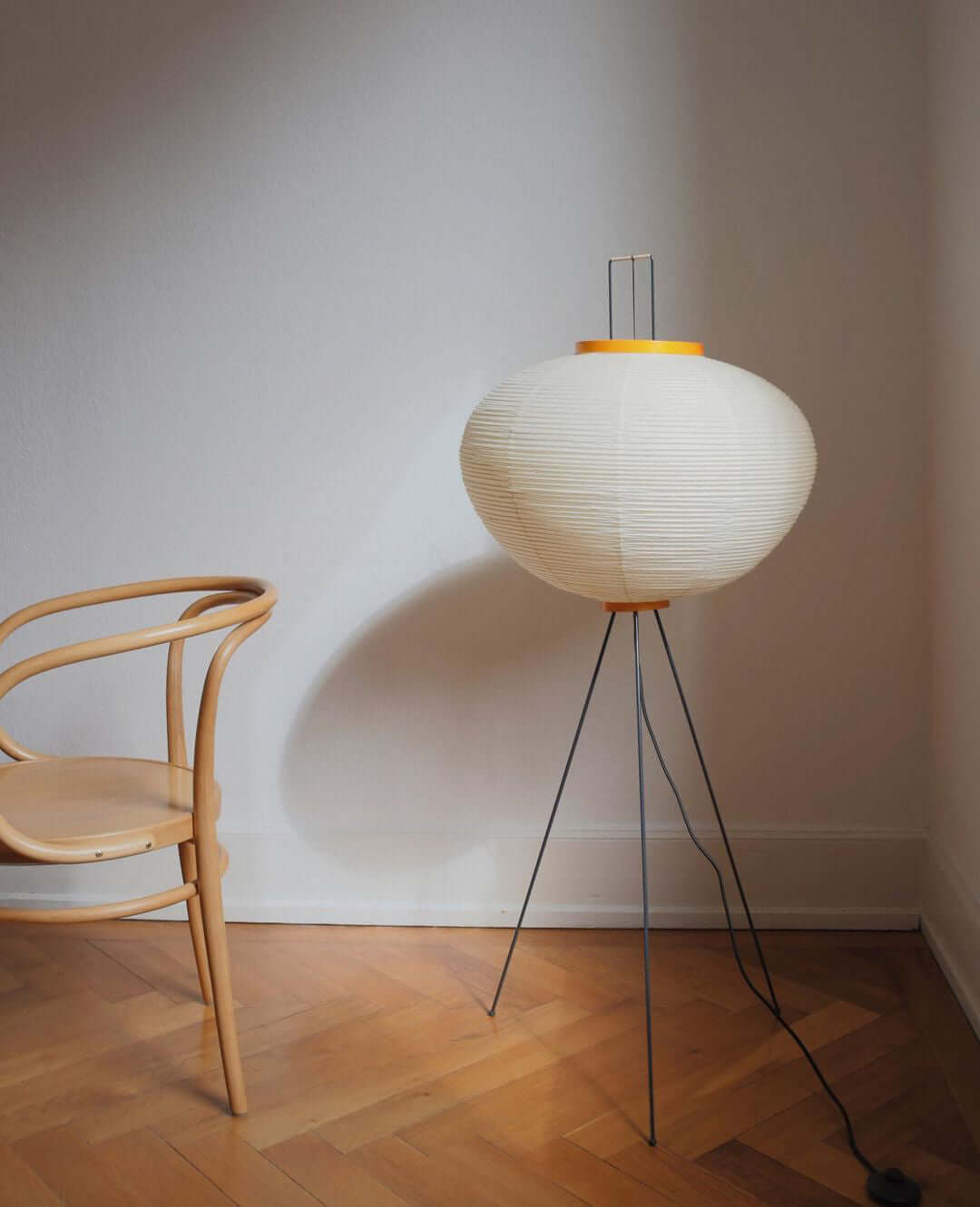 Rice Paper | Floor Lamp, Japanese Paper Lantern Standing Lamp, Japandi Floor Light for Living Room