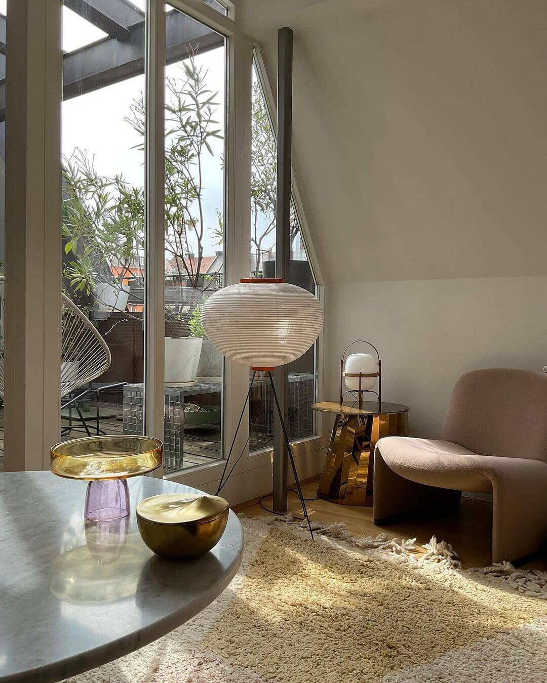 Rice Paper | Floor Lamp, Japanese Paper Lantern Standing Lamp, Japandi Floor Light for Living Room