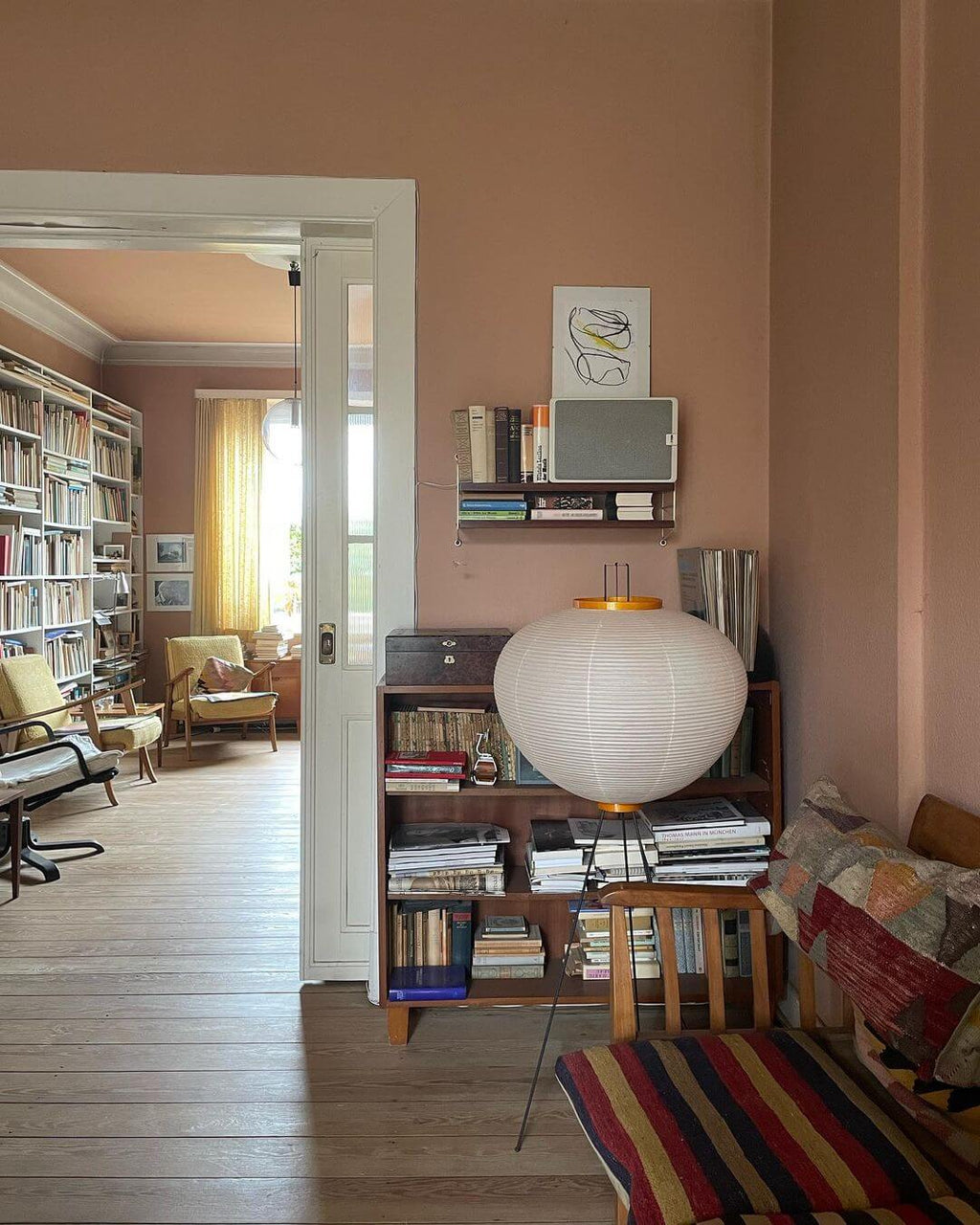 Rice Paper | Floor Lamp, Japanese Paper Lantern Standing Lamp, Japandi Floor Light for Living Room
