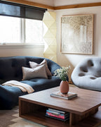 Rice Paper | Floor Lamp, Japanese Paper Lantern Standing Lamp, Japandi Floor Light for Living Room