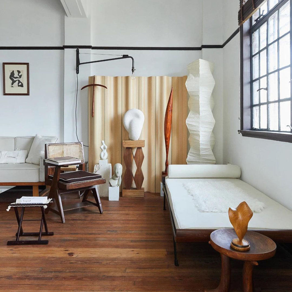 Rice Paper | Floor Lamp, Japanese Paper Lantern Standing Lamp, Japandi Floor Light for Living Room