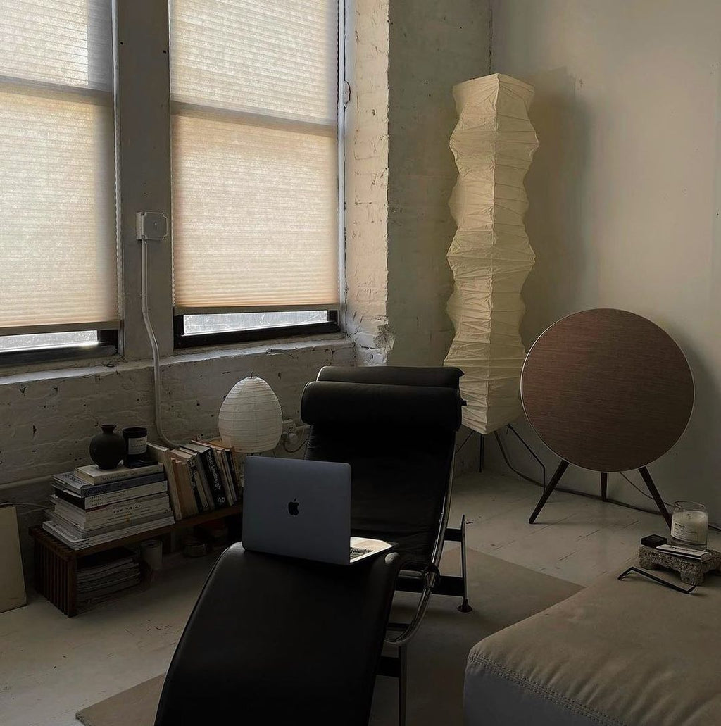 Rice Paper | Floor Lamp, Japanese Paper Lantern Standing Lamp, Japandi Floor Light for Living Room