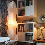 Rice Paper | Floor Lamp, Japanese Paper Lantern Standing Lamp, Japandi Floor Light for Living Room