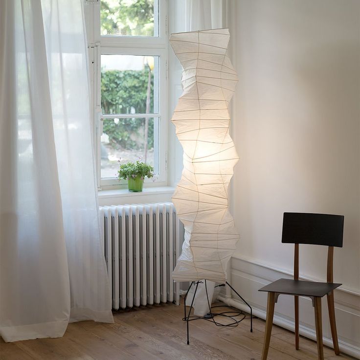 Rice Paper | Floor Lamp, Japanese Paper Lantern Standing Lamp, Japandi Floor Light for Living Room