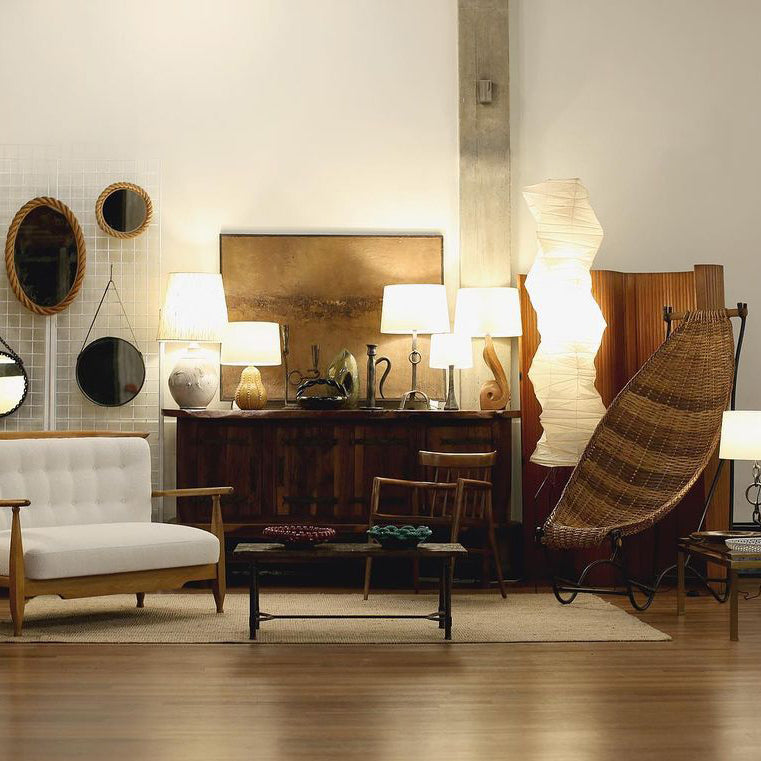 Rice Paper | Floor Lamp, Japanese Paper Lantern Standing Lamp, Japandi Floor Light for Living Room