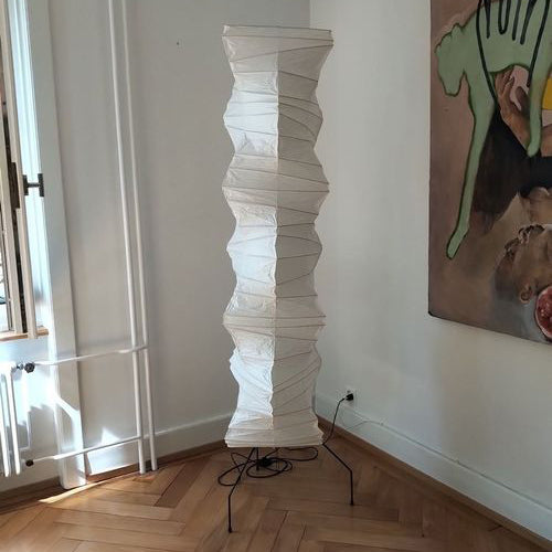 Rice Paper | Floor Lamp, Japanese Paper Lantern Standing Lamp, Japandi Floor Light for Living Room