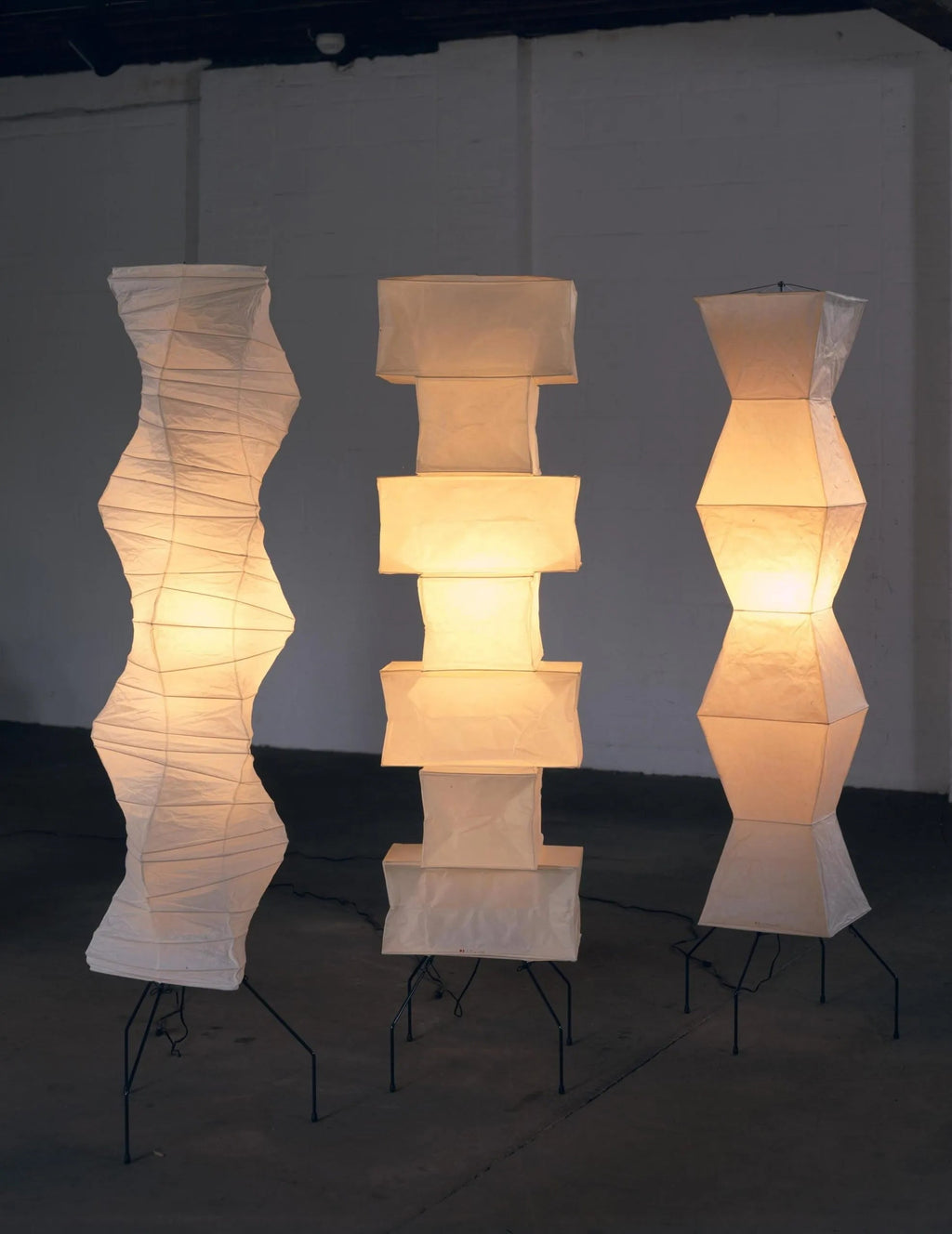 Rice Paper | Floor Lamp, Japanese Paper Lantern Standing Lamp, Japandi Floor Light for Living Room
