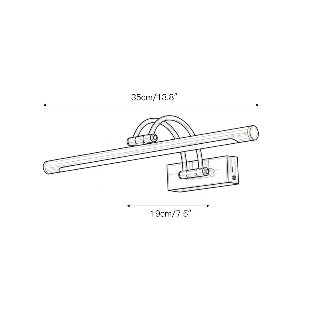 Easel | Rechargeable LED Picture Light with Remote, Brass