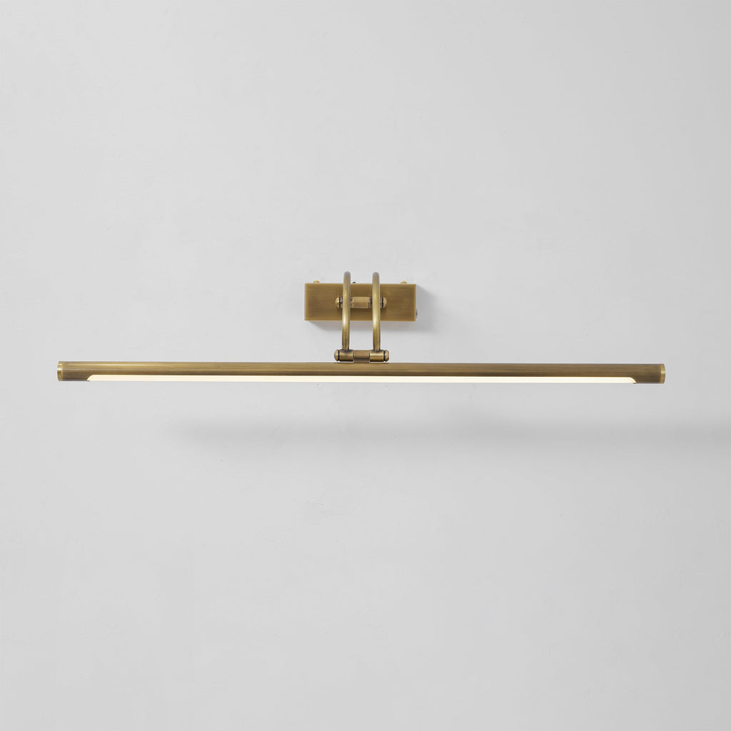 Easel | Rechargeable LED Picture Light with Remote, Brass