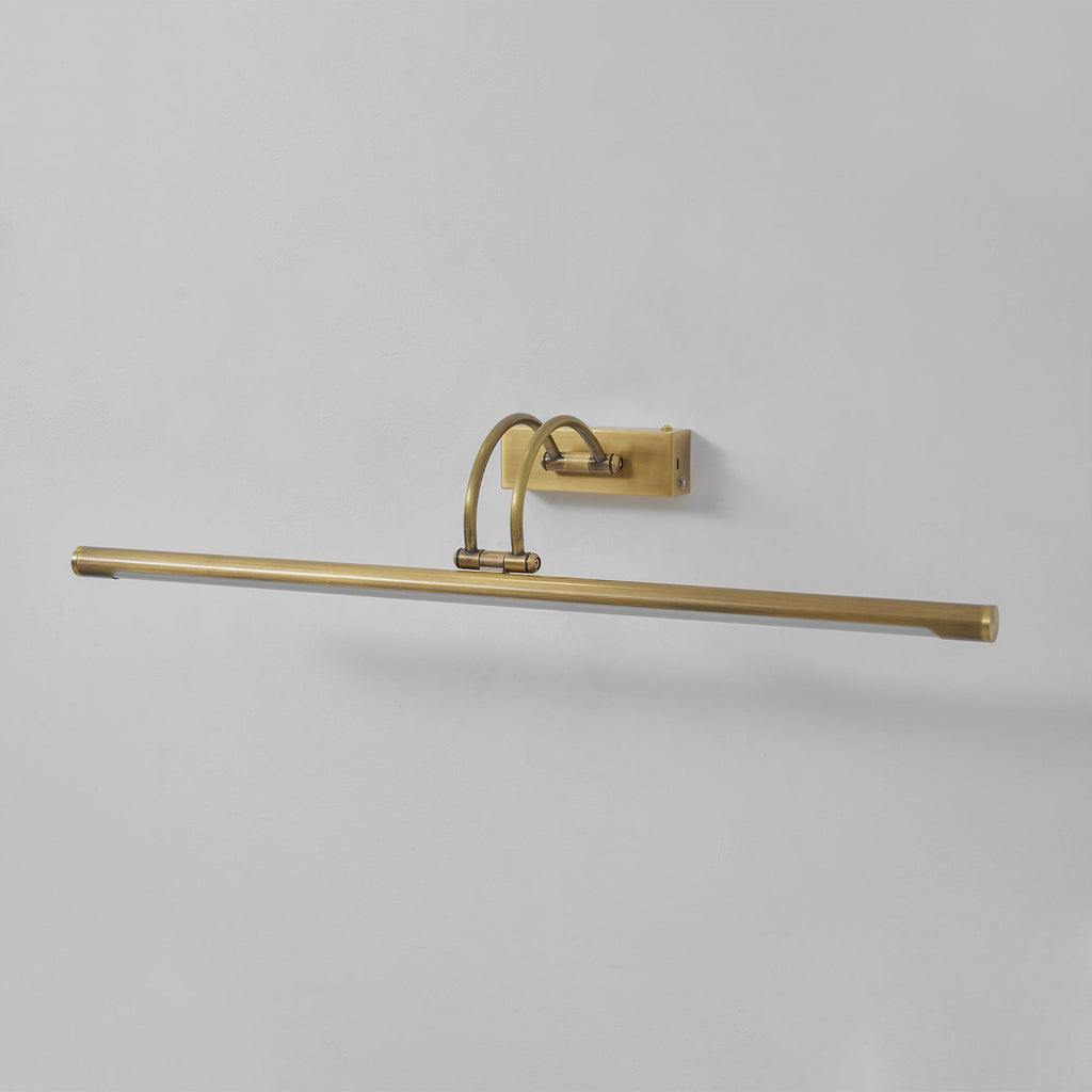 Easel | Rechargeable LED Picture Light with Remote, Brass