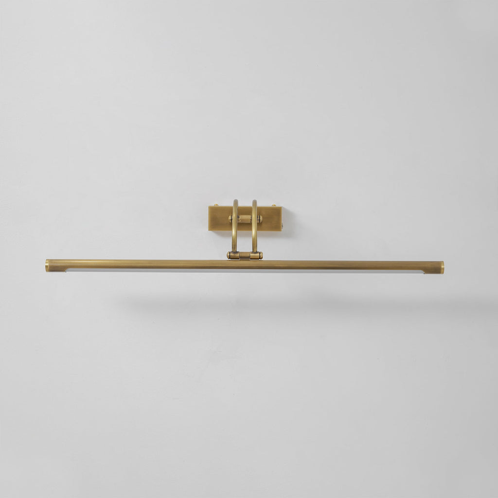 Easel | Rechargeable LED Picture Light with Remote, Brass