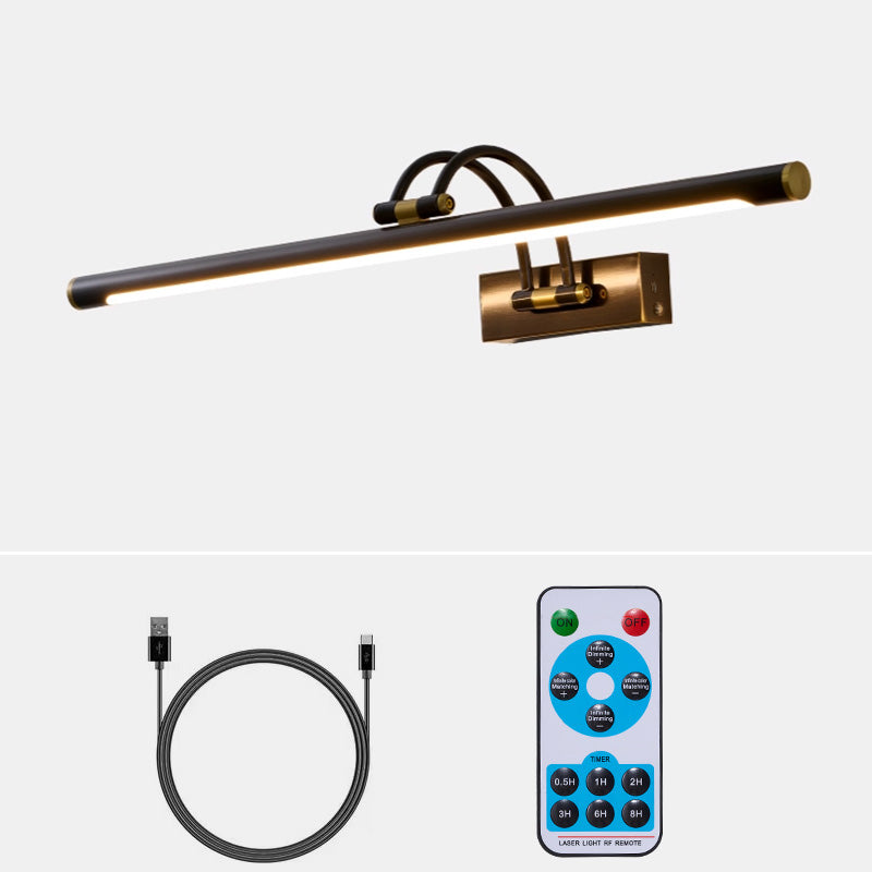 Easel | Rechargeable LED Picture Light with Remote, Brass