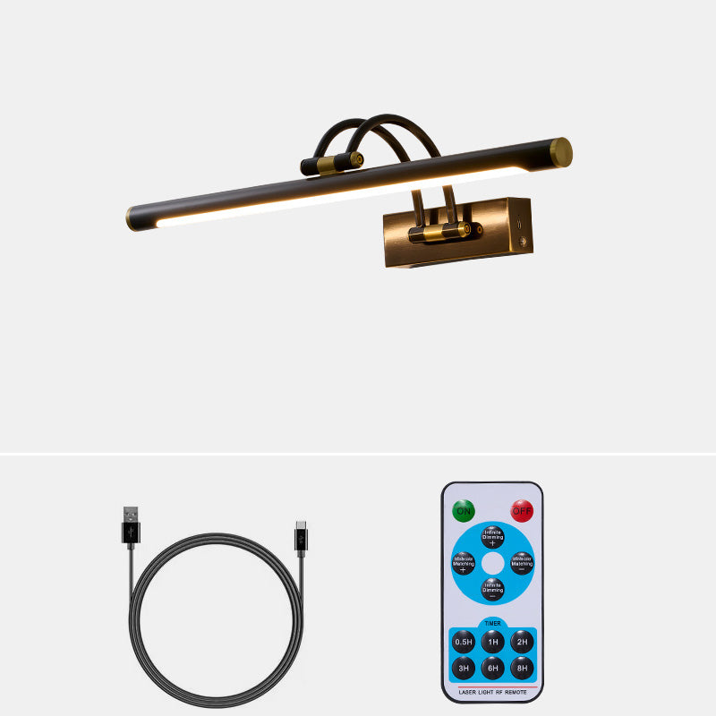 Easel | Rechargeable LED Picture Light with Remote, Brass