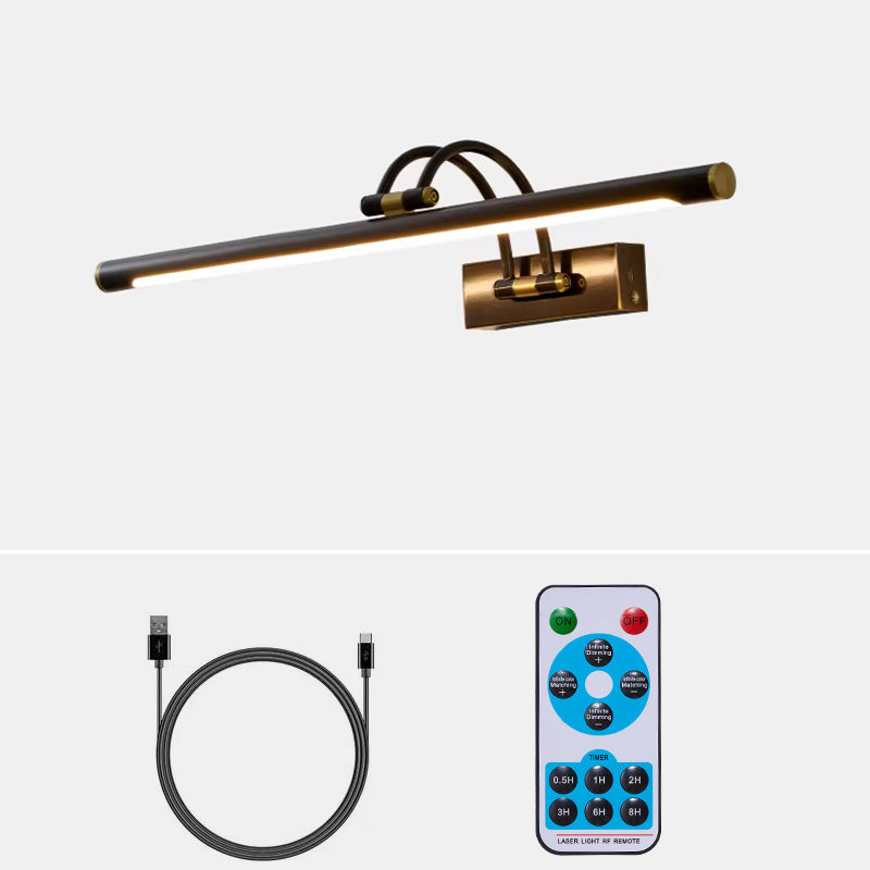 Easel | Rechargeable LED Picture Light with Remote, Brass