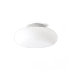 Maga | Modern Flush Mount Ceiling Light, White Pebble LED Ceiling Lamp for Bedroom and Hallway