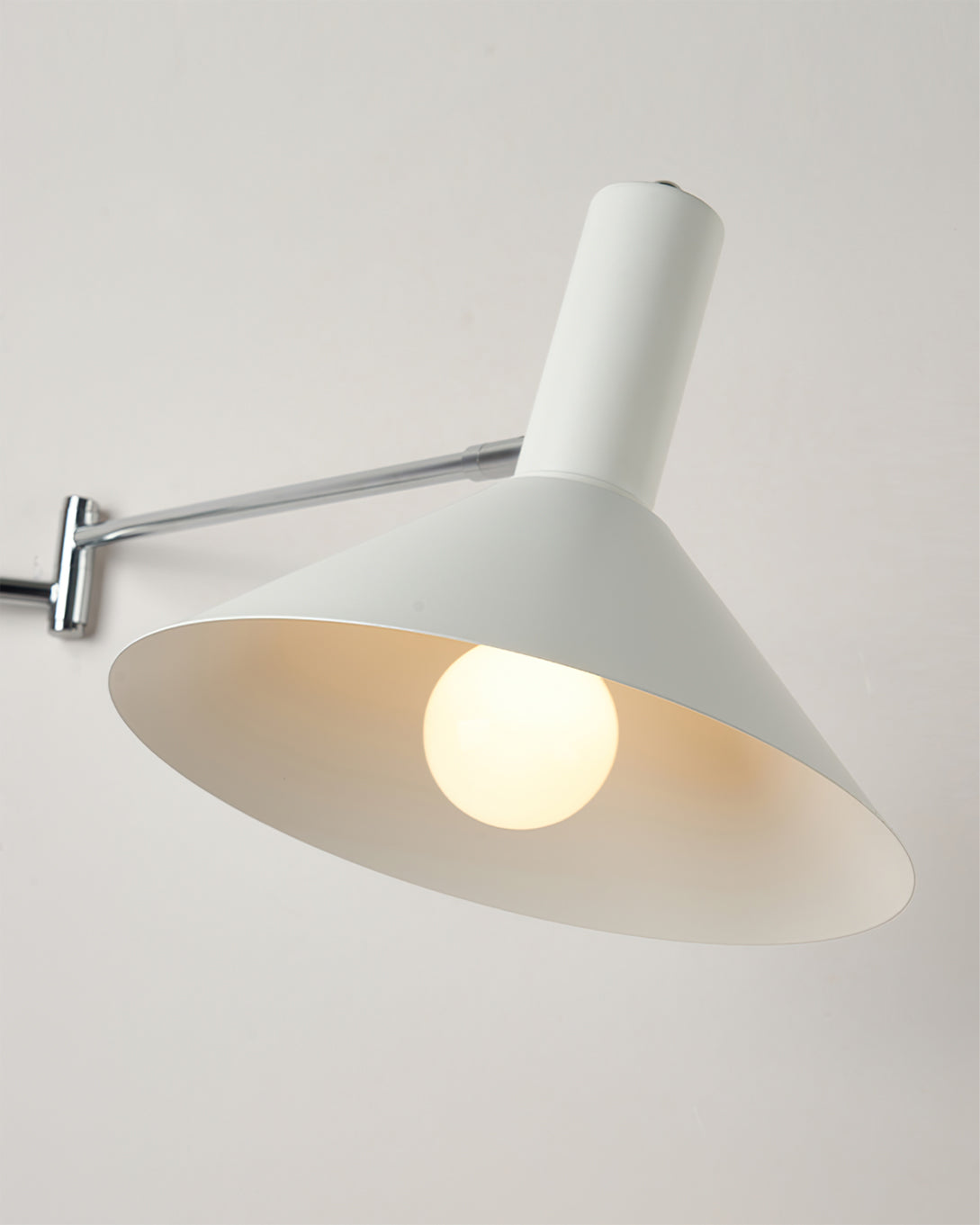 Anvia | Plug In Wall Lamp, Adjustable Arm Cone Wall Sconce for Bedroom and Reading Nook