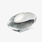 Ova | Crystal Glass Table Lamp, Oval Stone LED Accent Lamp, Sunset Projection Light for Bedroom