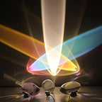 Ova | Crystal Glass Table Lamp, Oval Stone LED Accent Lamp, Sunset Projection Light for Bedroom