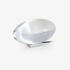 Ova | Crystal Glass Table Lamp, Oval Stone LED Accent Lamp, Sunset Projection Light for Bedroom