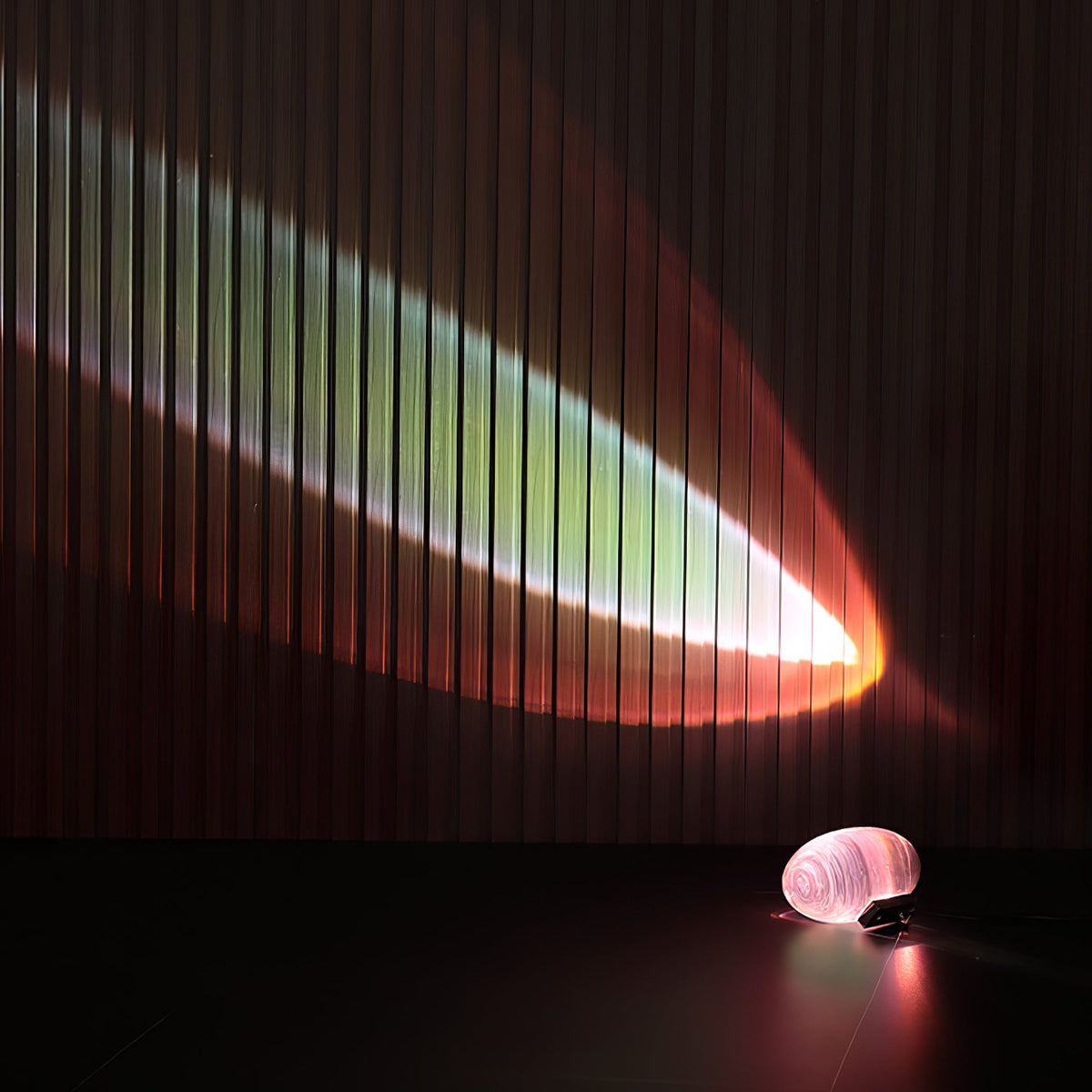 Ova | Crystal Glass Table Lamp, Oval Stone LED Accent Lamp, Sunset Projection Light for Bedroom