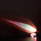 Ova | Crystal Glass Table Lamp, Oval Stone LED Accent Lamp, Sunset Projection Light for Bedroom