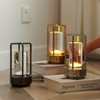 Glint | Mini Cordless LED Table Lamp, Portable Lantern Lamp in Gold, Black or Silver