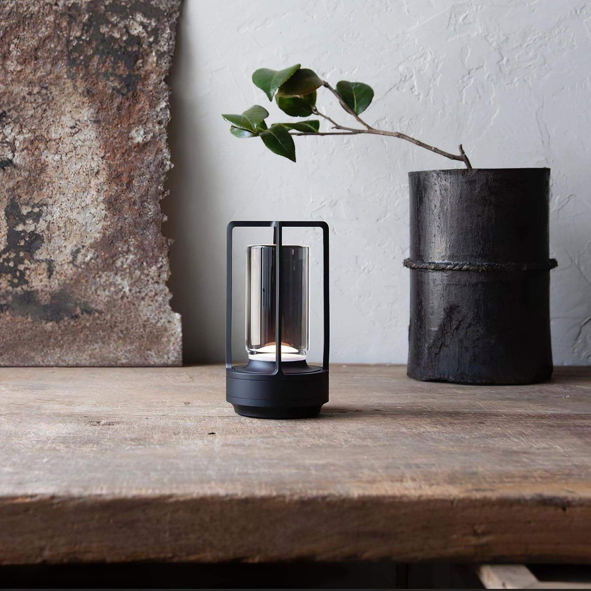 Glint | Mini Cordless LED Table Lamp, Portable Lantern Lamp in Gold, Black or Silver