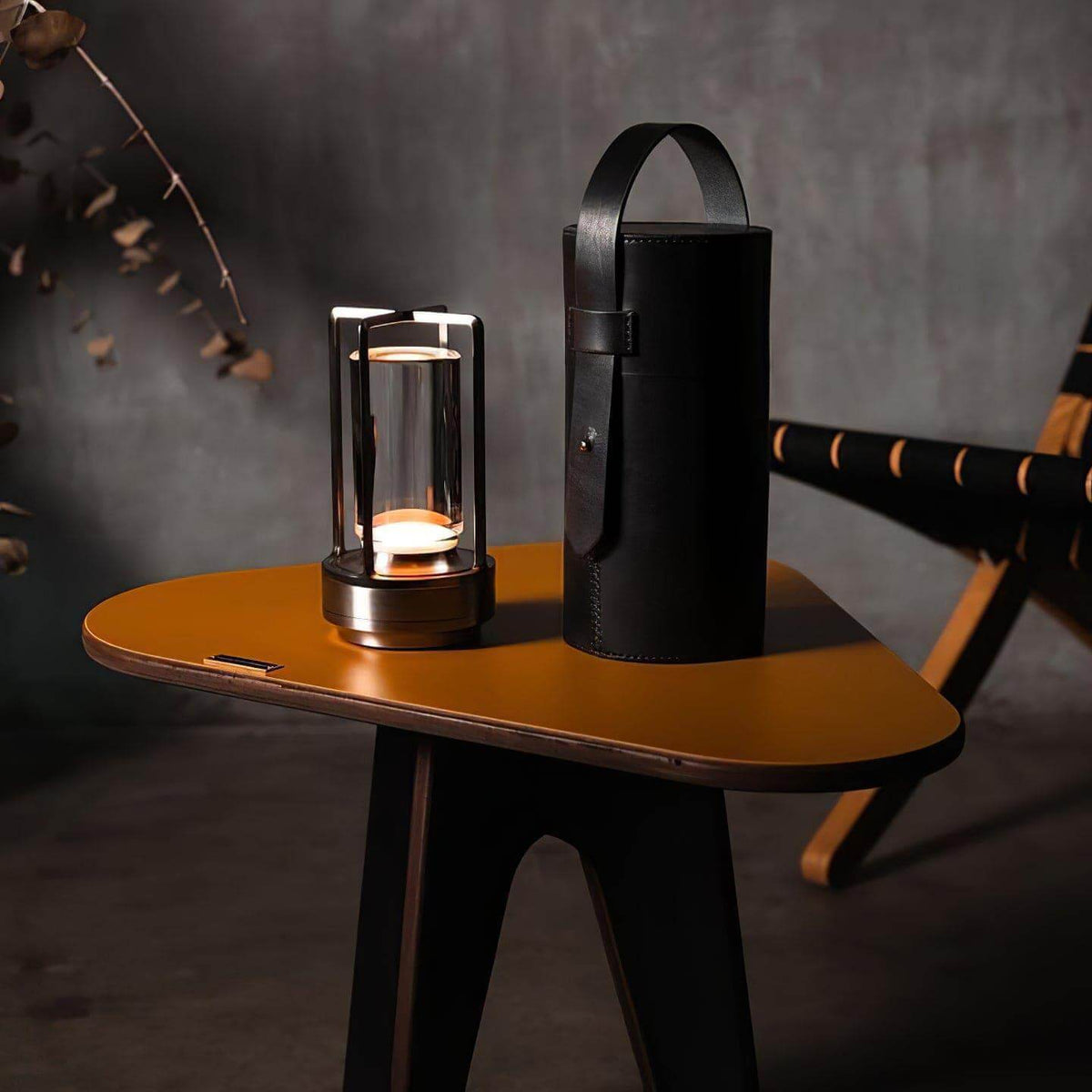 Glint | Mini Cordless LED Table Lamp, Portable Lantern Lamp in Gold, Black or Silver