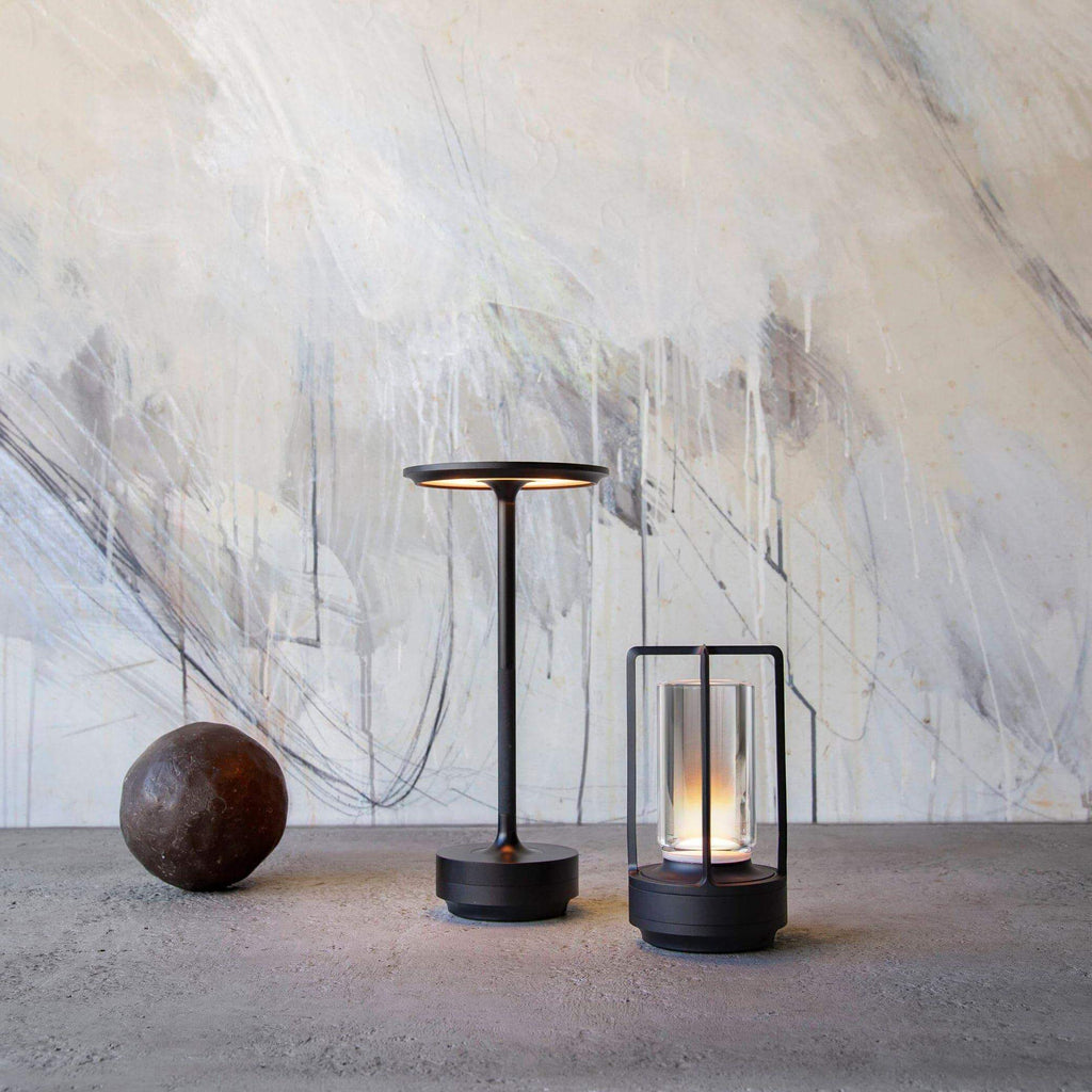 Glint | Mini Cordless LED Table Lamp, Portable Lantern Lamp in Gold, Black or Silver