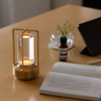 Glint | Mini Cordless LED Table Lamp, Portable Lantern Lamp in Gold, Black or Silver